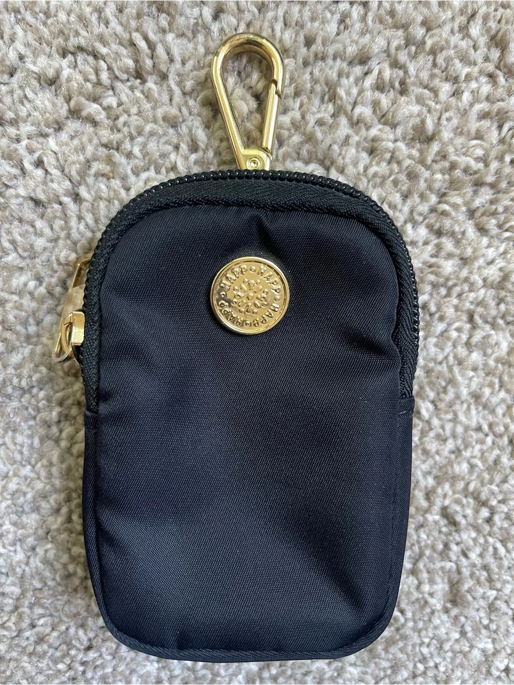 HappBrand Diaper Bag with Gold Hardware and Removable Strap